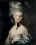 Thomas Gainsborough Lady in Blue oil painting artist